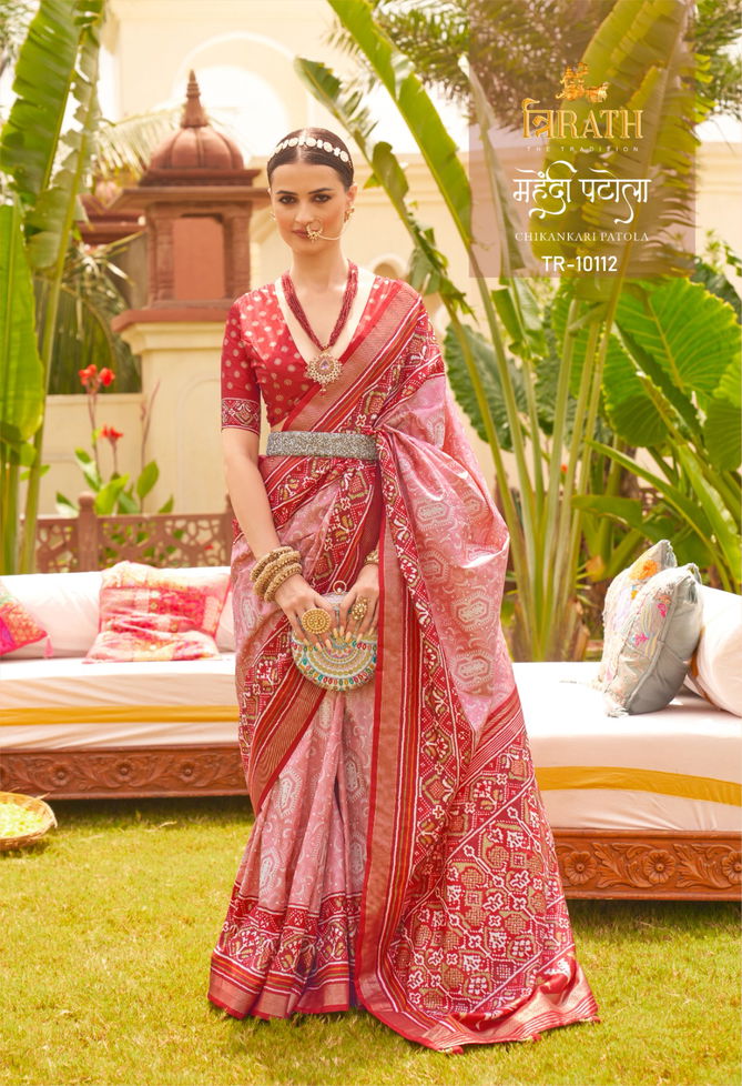 Mehendi Patola By Trirath  Designer Patola Saree Catalog